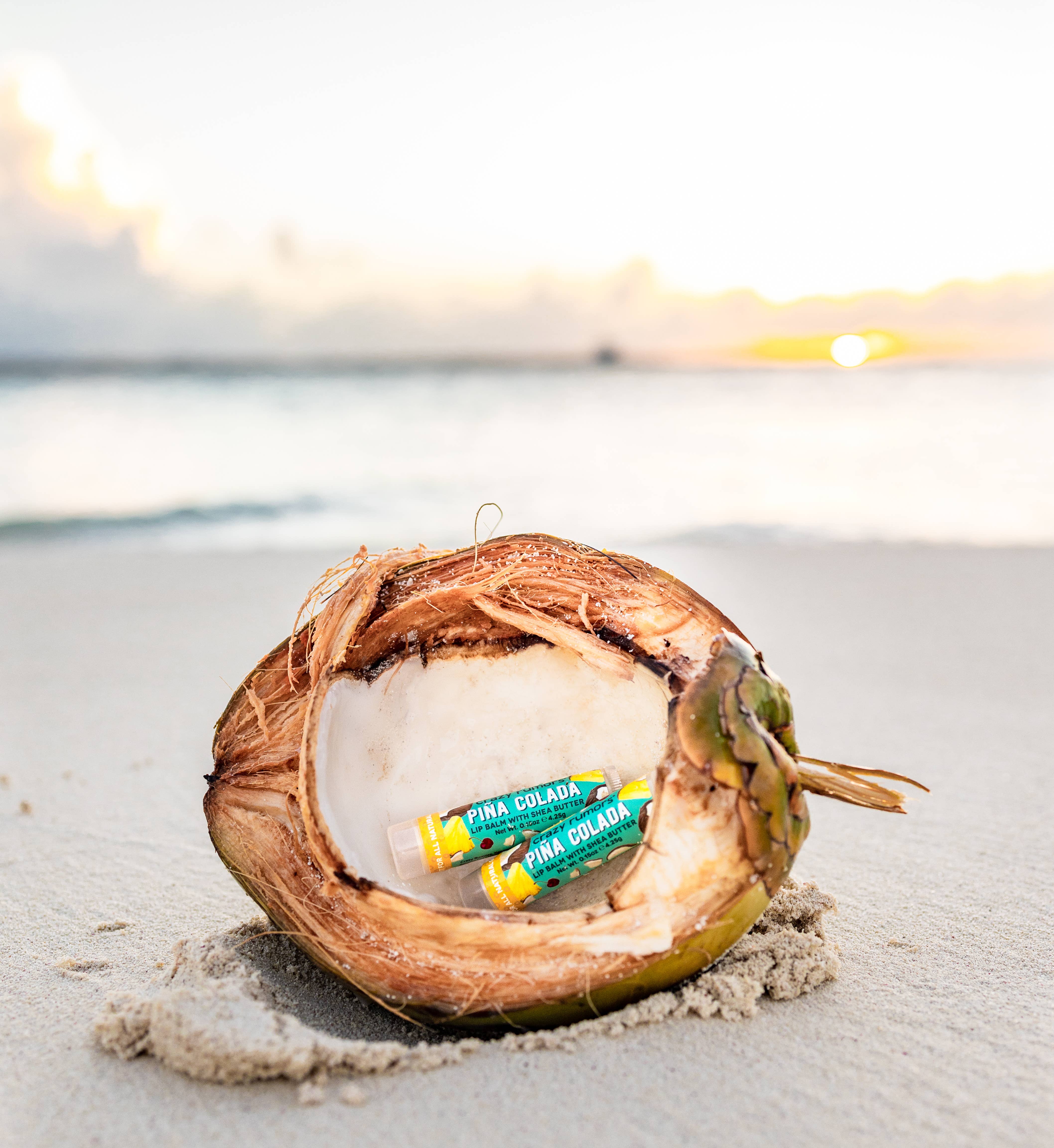 Crazy Rumors - Wholesale Lip Balm - All Natural, Vegan Pina Colada Lip Balm2