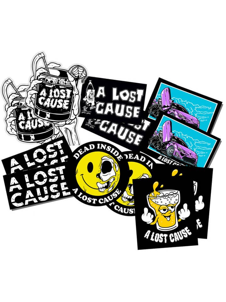 ALC Assorted Sticker Pack for wholesale by A Lost Cause