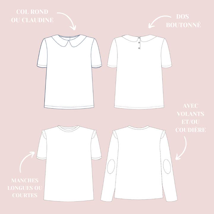 Lise Tailor - Vente Kits de couture - Patron de couture - "Petite" Pirouette - vendu à l'unité2