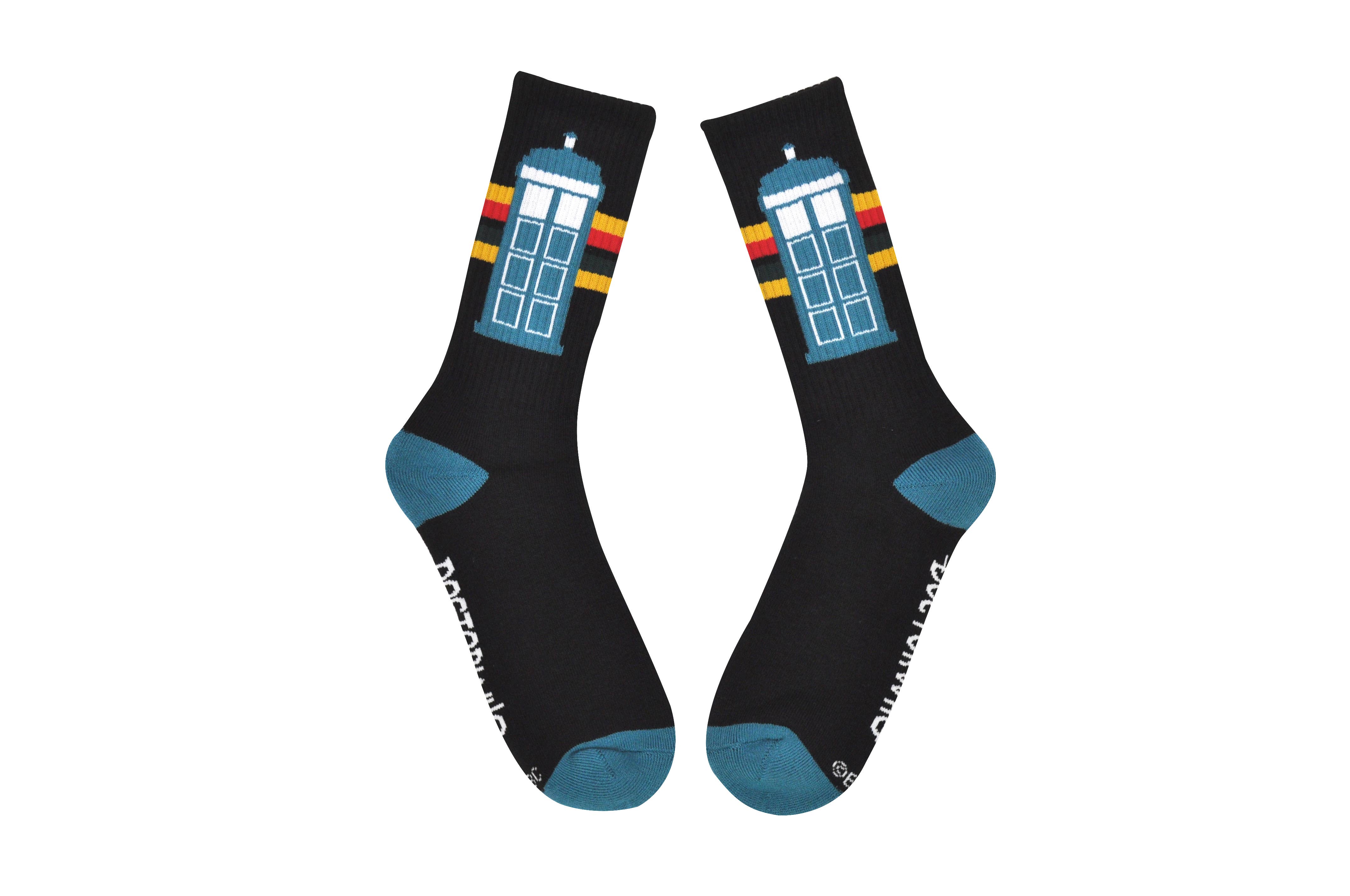 Everything Legwear - Wholesale Socks - Unisex - Doctor Who Tardis Athletic Crew Socks1