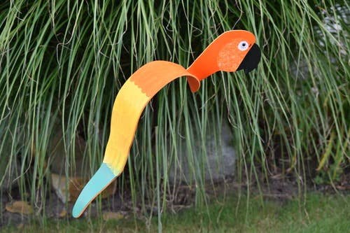 Florida Dancing Birds - Wholesale Outdoor Ornament/Decor - Orange Parrot2