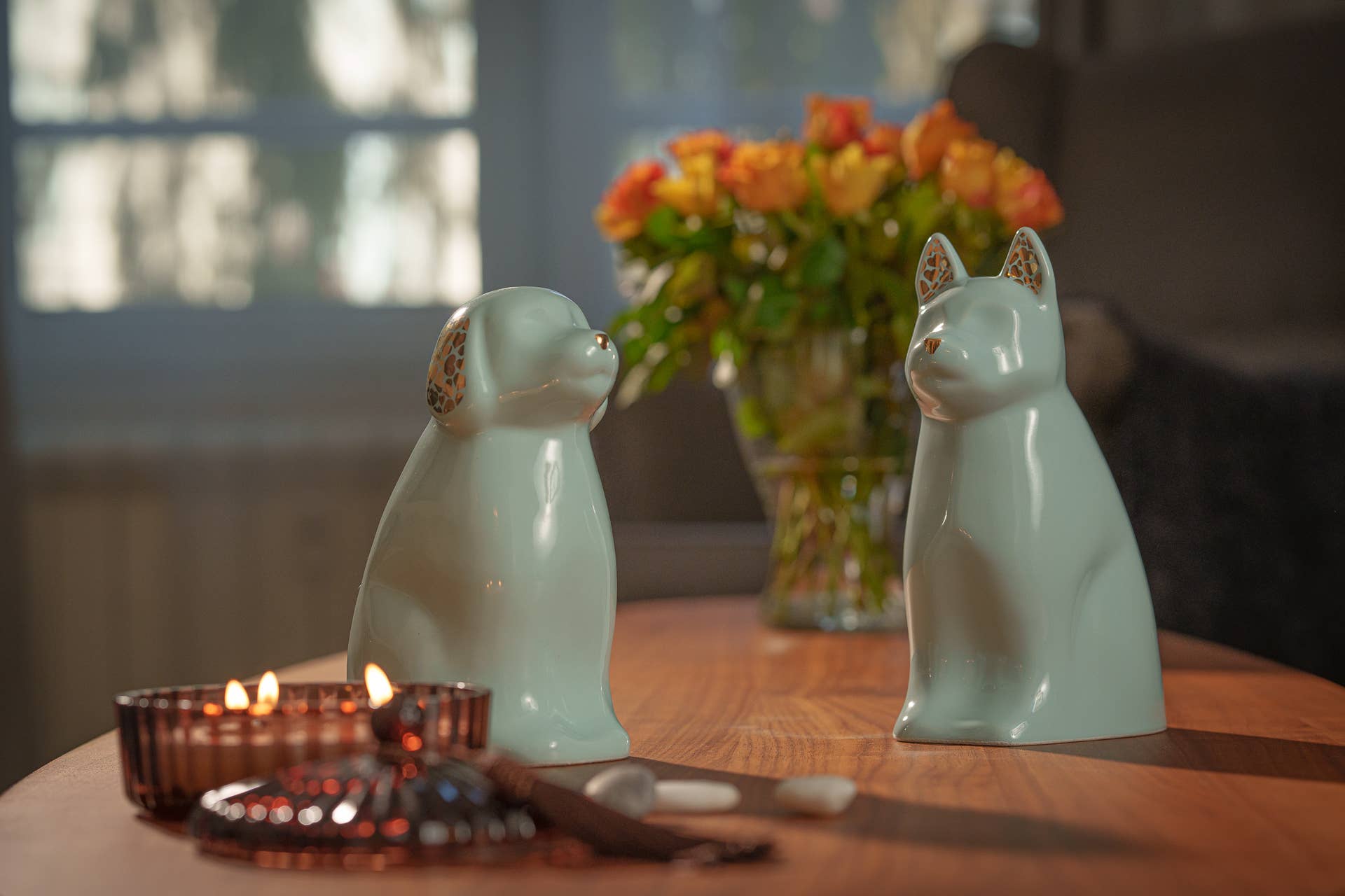 Pulvis Art Urns - Wholesale Pet Urn/Keepsake Box - "Cuddle" Pet Urn for Dog - Pink | Ceramic 7