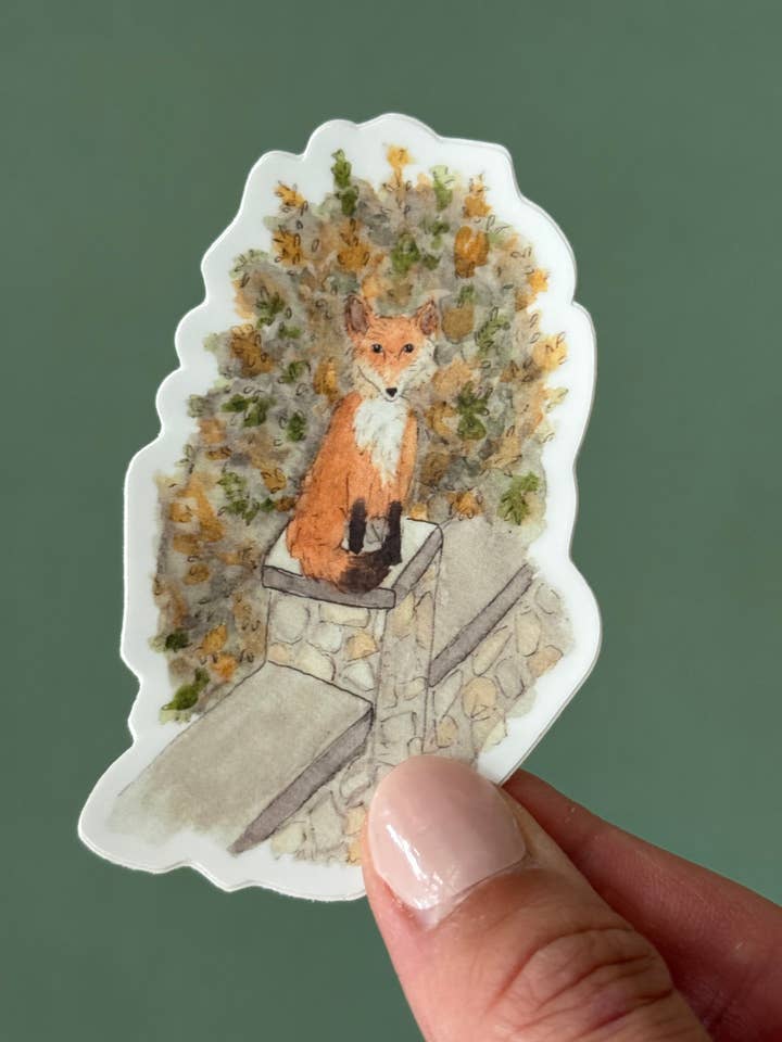 Fox Sticker – Woodland Watercolor Animal Art for wholesale by Alexandra Schmeling Fine Art