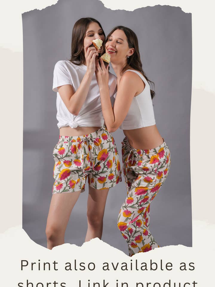 Zillajee - Wholesale Sleepwear Bottom - Women's - Cotton Pajama Pants Women - Floral Whispers9