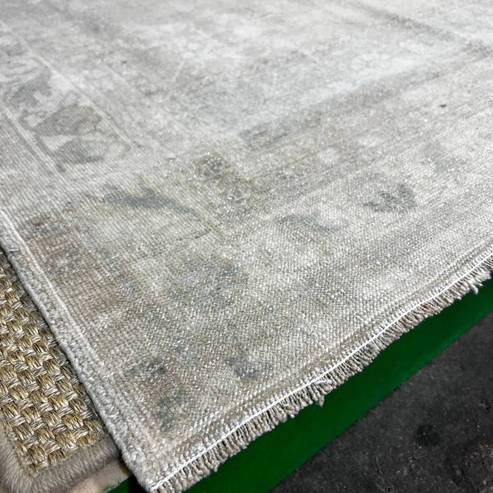 Banana Manor Rug Co. - Wholesale Area Rug - Vintage 4.5x8.4 Grey Turkish Oushak Rug1