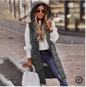 Queen Fashion – wholesale Jacket – Women's –  trendy women's vest hooded layering piece6