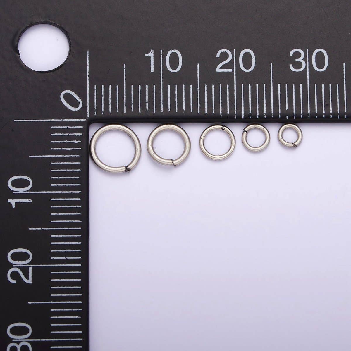 Aim Eternal - Wholesale Craft Supplies - S925 Sterling Silver Open Jump Rings 3mm, 4mm, 5mm, 6mm SL-348 SL-349 SL-350 SL-351 SL-35210