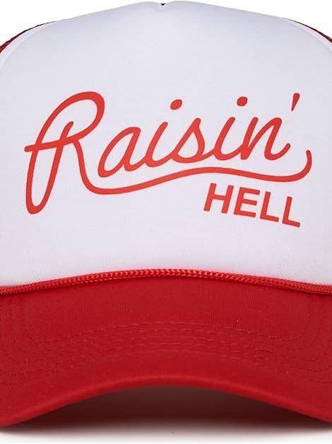 Foam Trucker - Raisin' Hell - Red/White for wholesale by Funky Junque