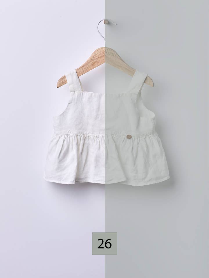 Wedoble: sustainable children's fashion - Wholesale Shirt - Baby - Blouse in linen | NAVY CODE4