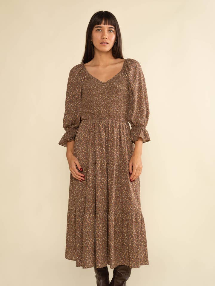 Dorabelle Midi Tiered Dress for wholesale by NLT