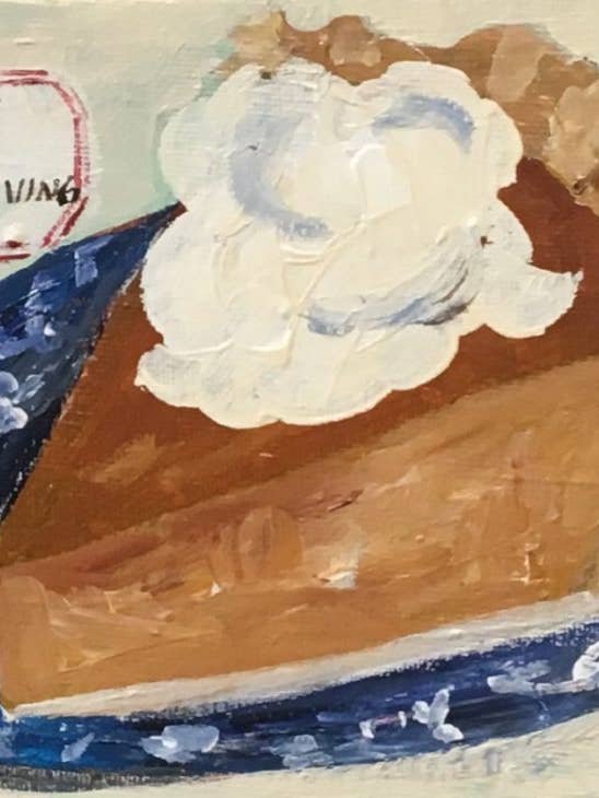 Carte de vœux pour tarte à la citrouille pour la vente par Carpe Diem Papers