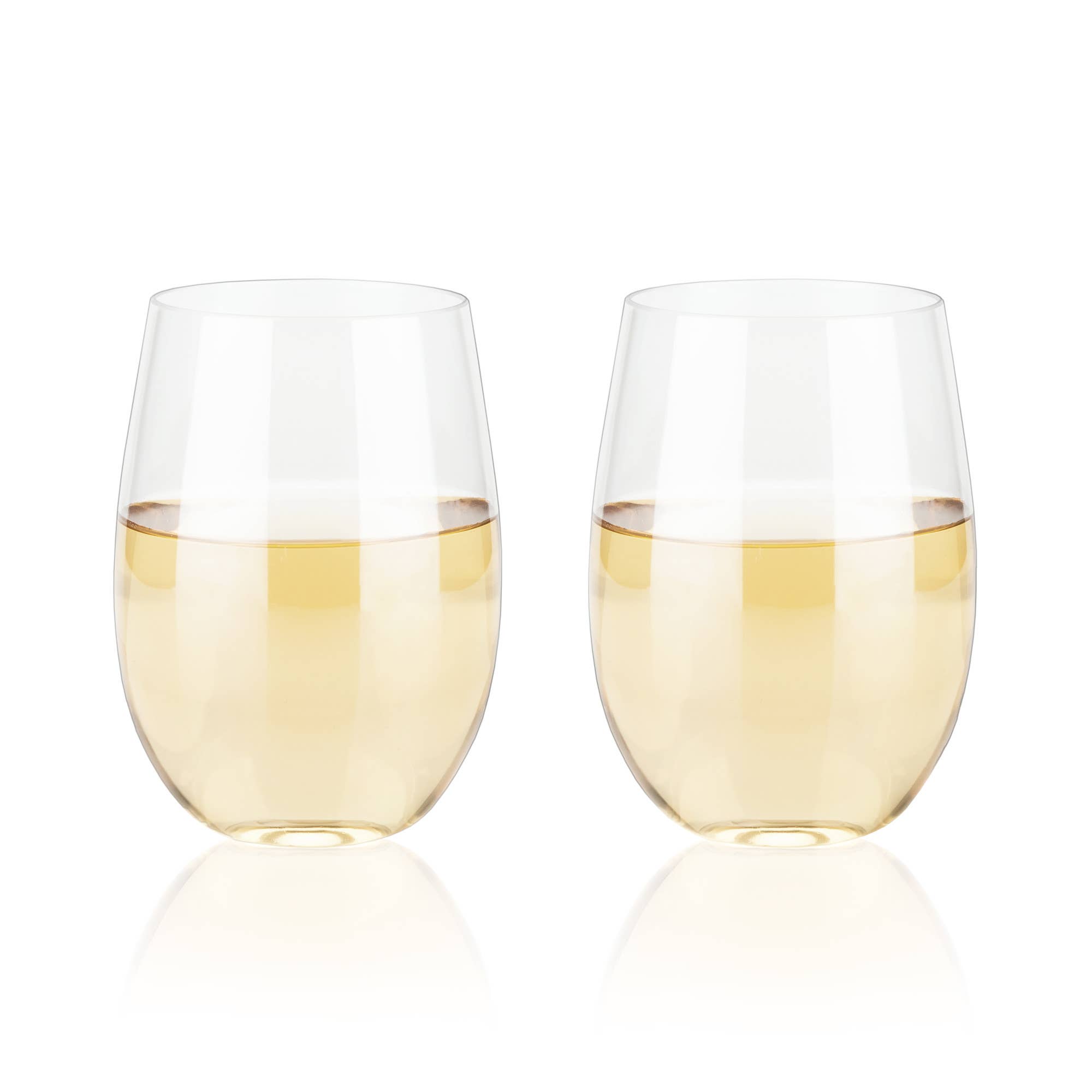 Clair Ensemble de 2 verres à vin en plastique sans pied Flexi en vente sur Faire0