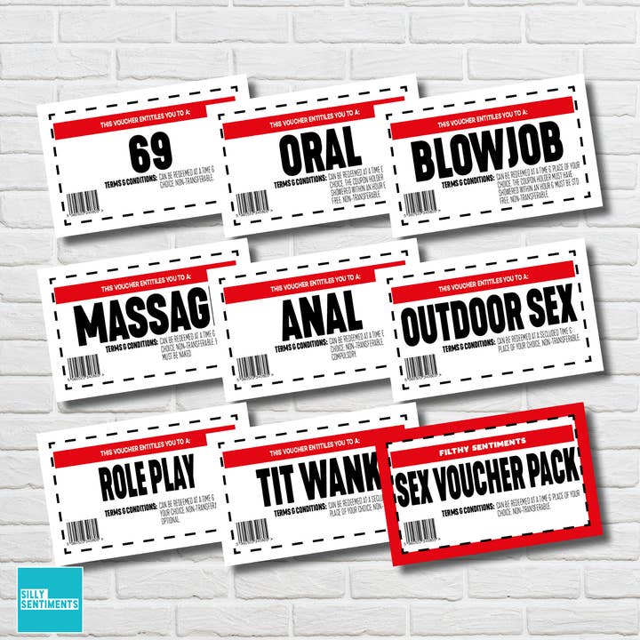 Filthy Sentiments - Wholesale Love Card - Mini Sex Vouchers