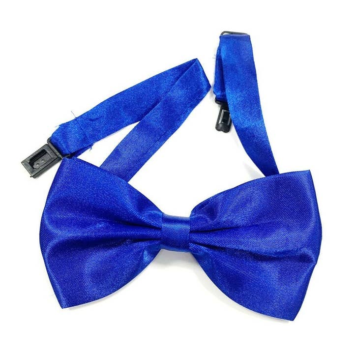 Stylex Party - Wholesale Bow Tie - Men’s - Blue Clip On Bow Tie Prom Adjustable