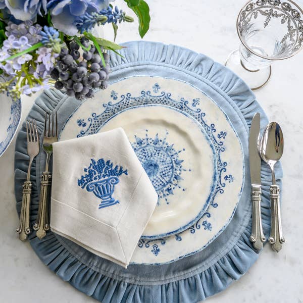 Arte Italica & Crown Linen Designs - Wholesale Salad Plate - Burano Salad/Dessert Plate - New Color