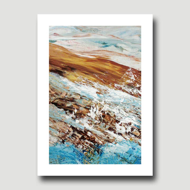 Fine Art For Small Spaces - Wholesale Art Print - Lakeshore 6 Waterscape Landscape Nature Art Mini Print