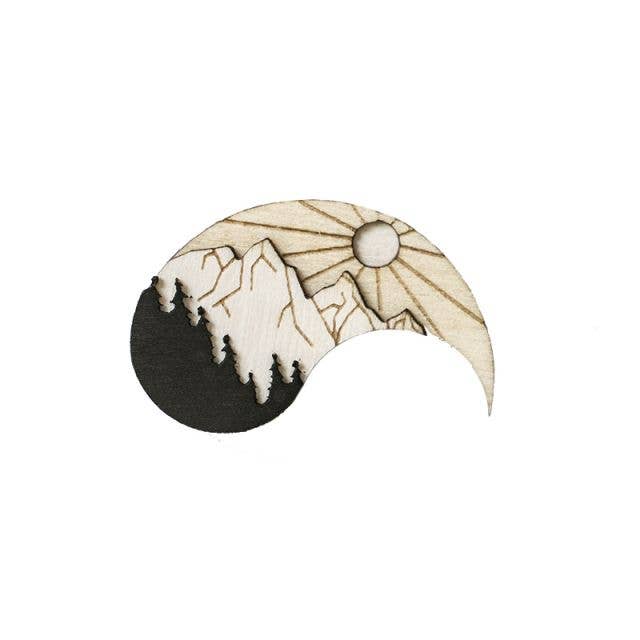 Day Brooch for wholesale by Bewooden