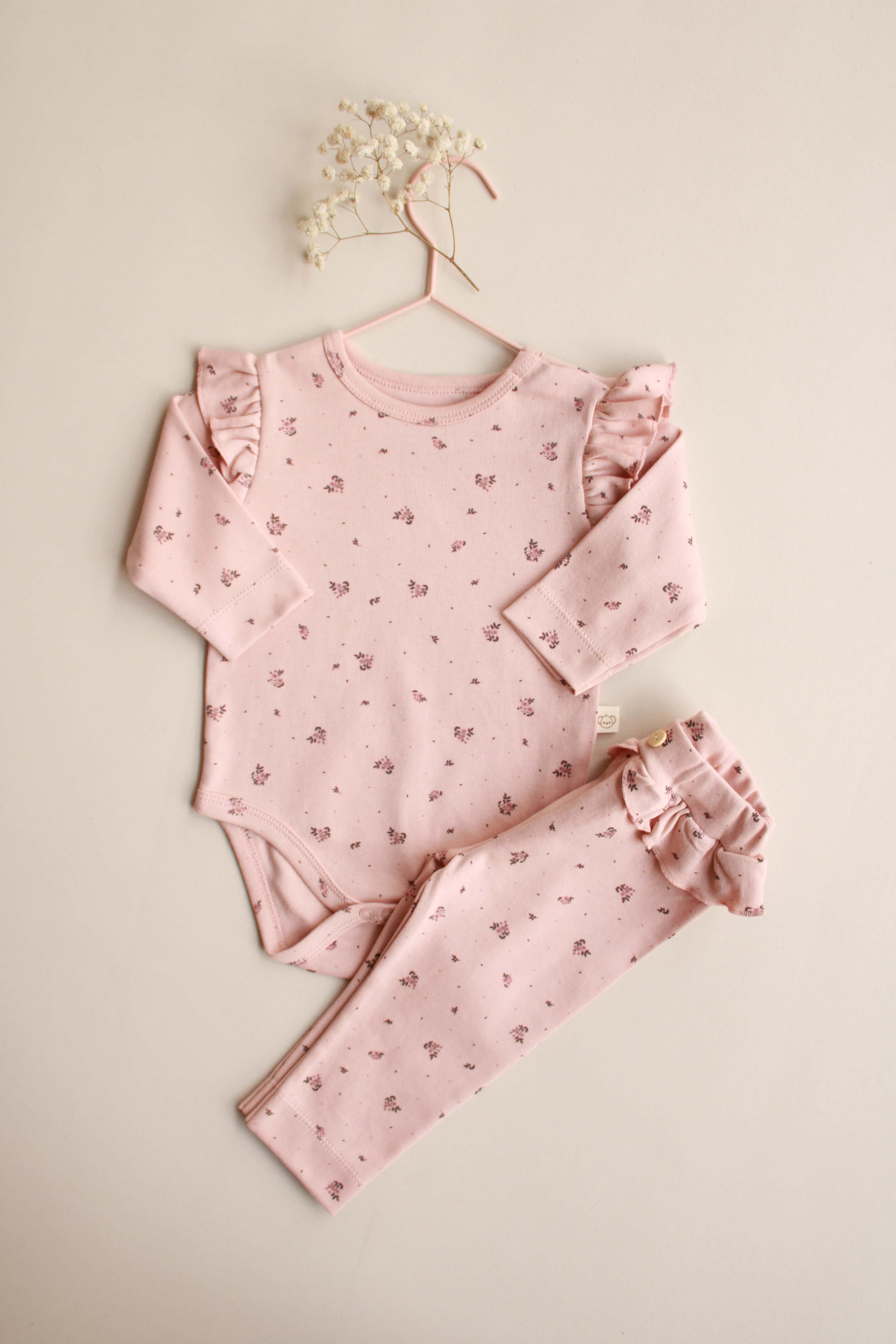 Honey and Hive - Wholesale Top & Pant Set - Baby - Rosalie Floral Ruffle Set2