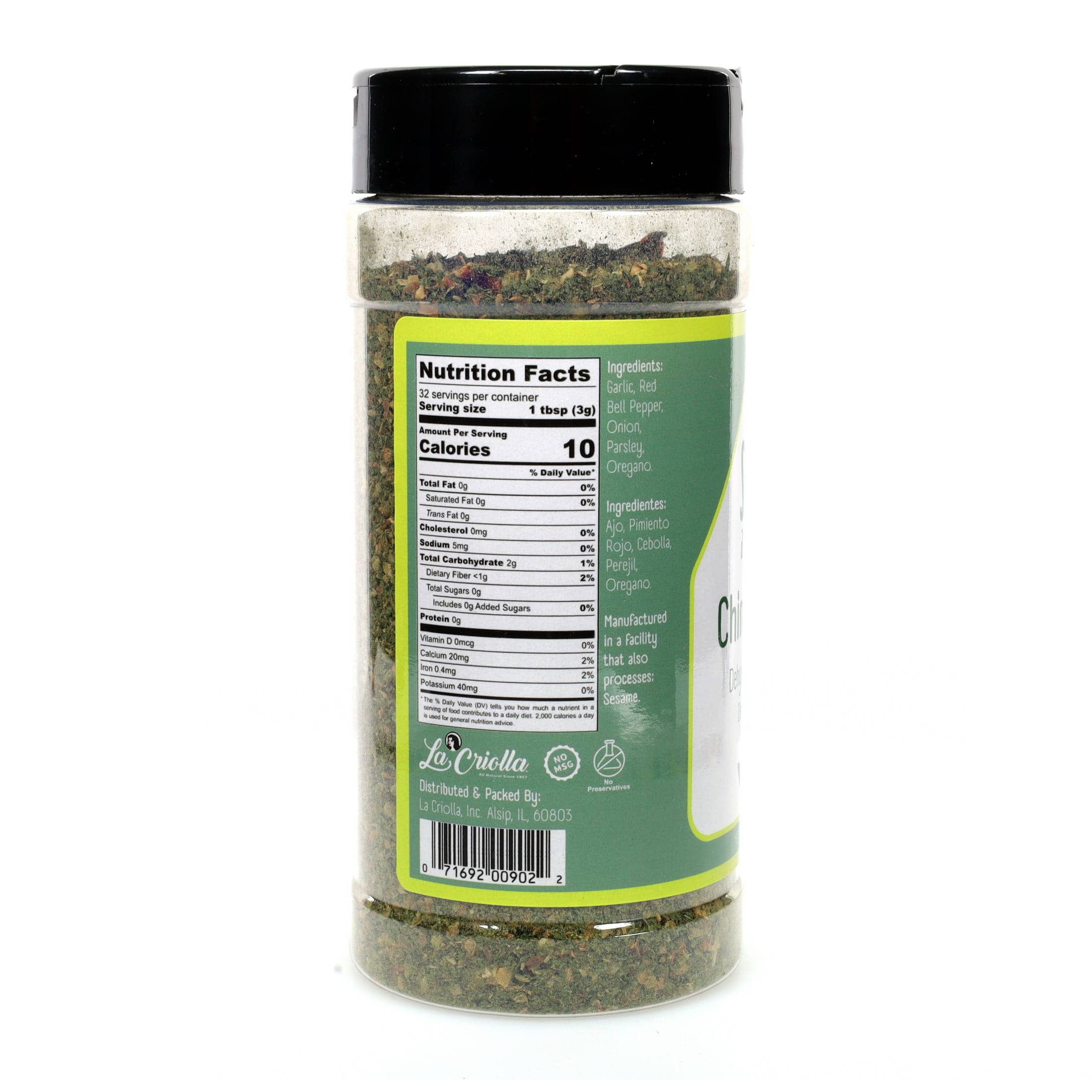 La Criolla - Wholesale Dried Spice Mix - Sabor a Patria Chimichurri Dehydrated 3.5 oz2