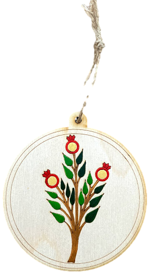 HDIF-USA - Wholesale Ornament - Hand-Painted Wooden Ornaments "Pomegranate Series"3