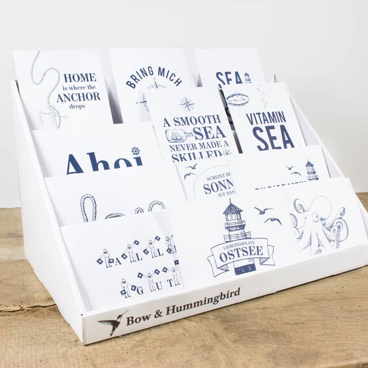 Bow & Hummingbird – wholesale Retailer display – Paper & novelty – Stand for pictures, postcards, etc.