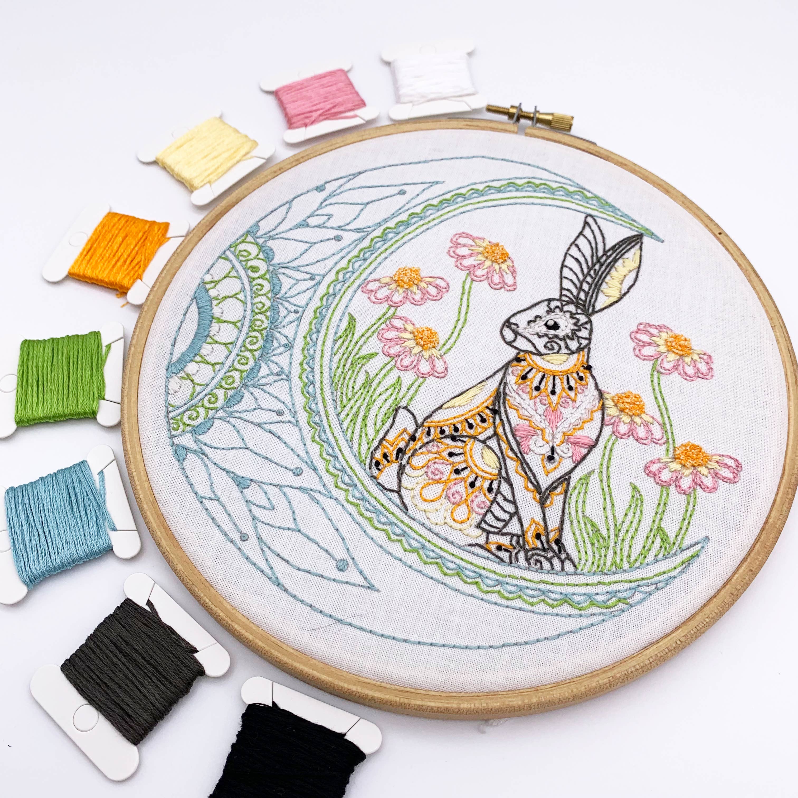 Cinnamon Stitching - Wholesale Craft Sewing Kit - Celestial Hare Embroidery Kit4