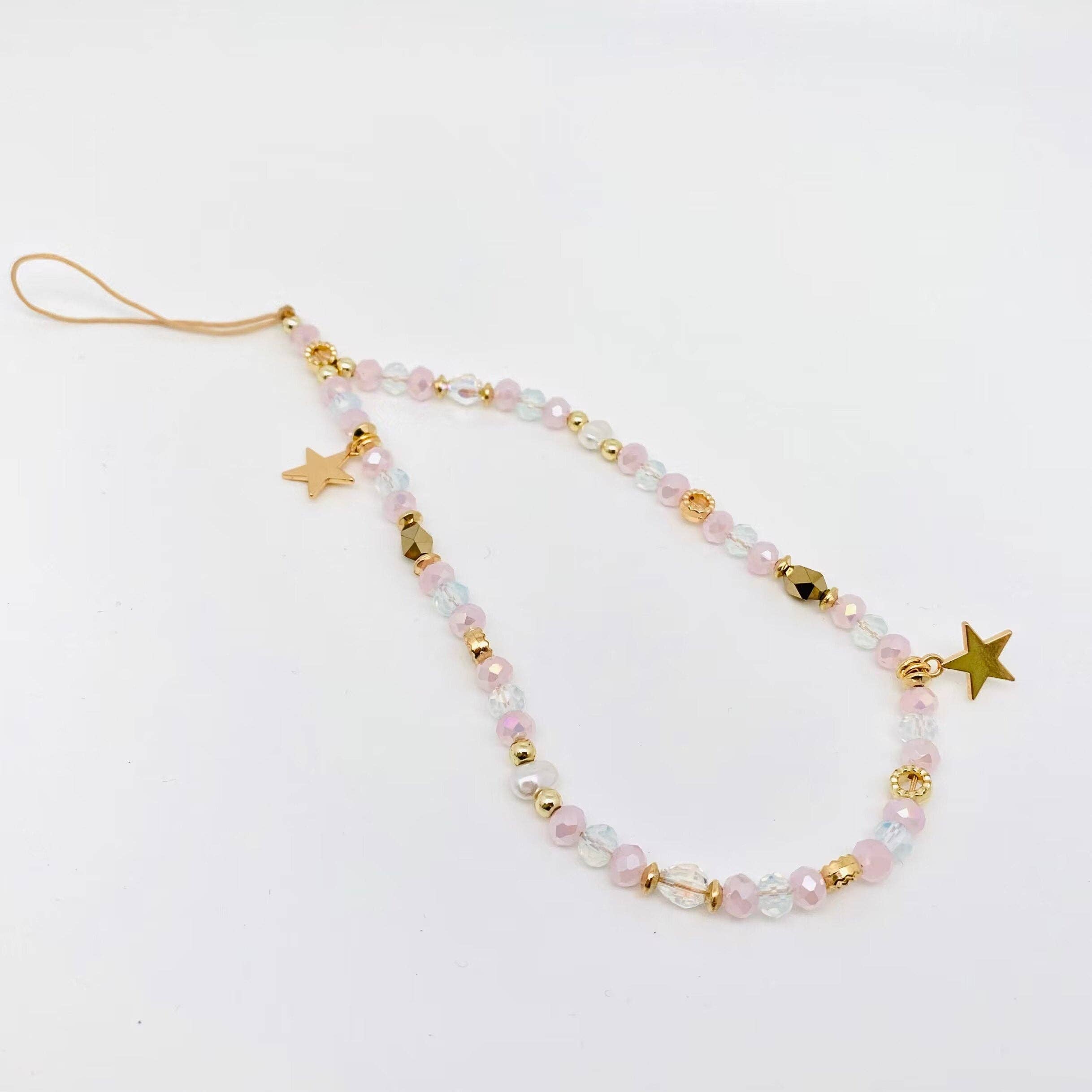 Mio Queena - Wholesale Lanyard - Women's - Star Pendant Colorful Beaded Mobile Phone Lanyard0