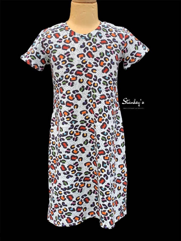 Leopard print dress for wholesale by Stanley’s apparel