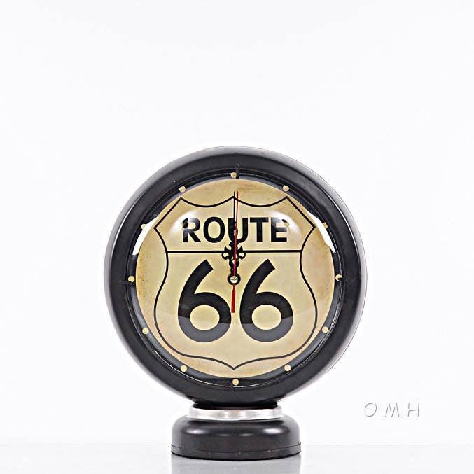 HomeRoots - Wholesale Desk Clock - Route 66 Clock
