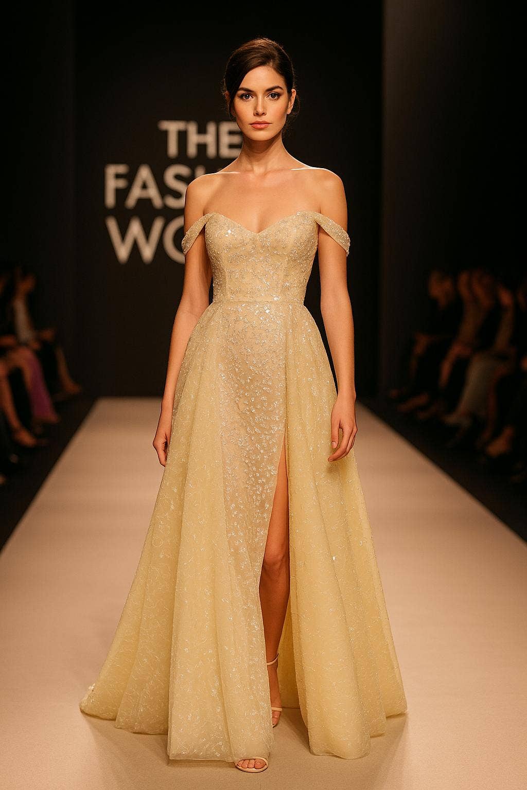 La Veneto - Wholesale Dress - Women's - Off Shoulder , lace with beaded 5