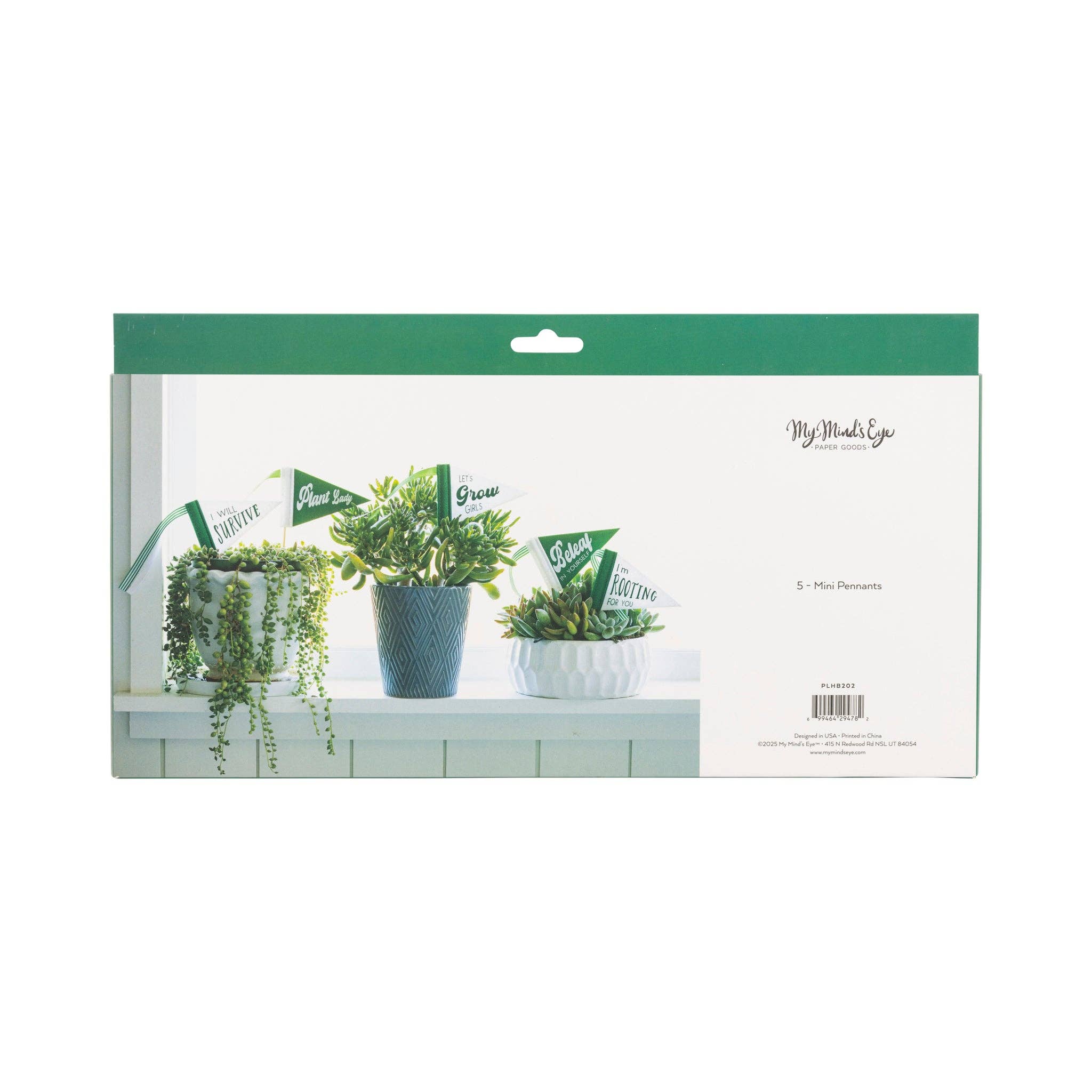 My Mind’s Eye - Wholesale Flag - PLHB202 - Garden Mini Felt Pennant Set3