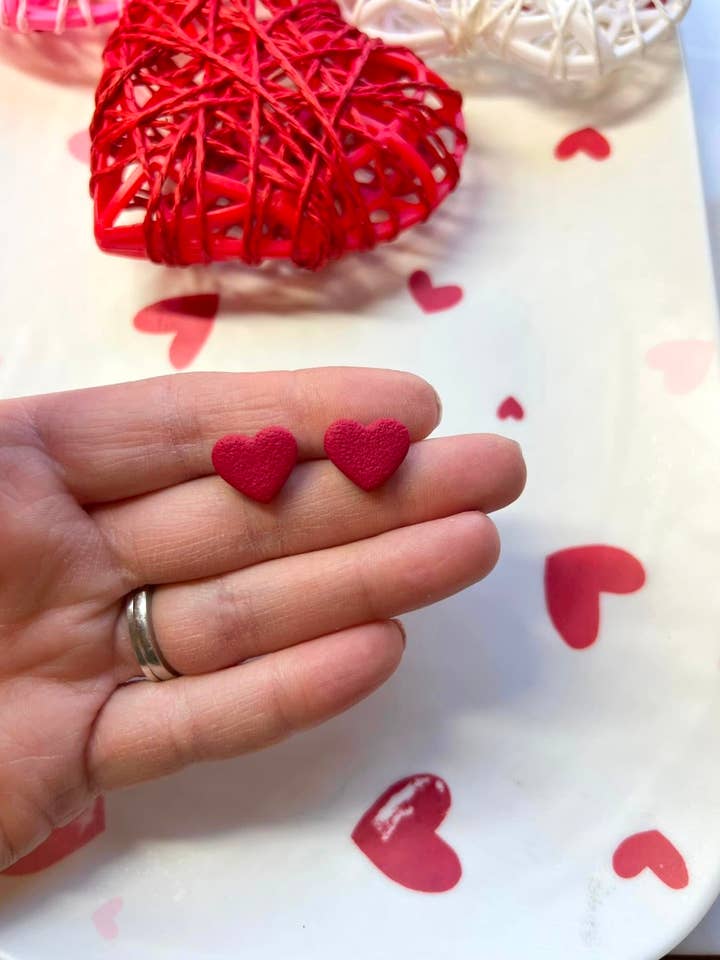 Simple Heart Stud for wholesale by K&W Simply Made