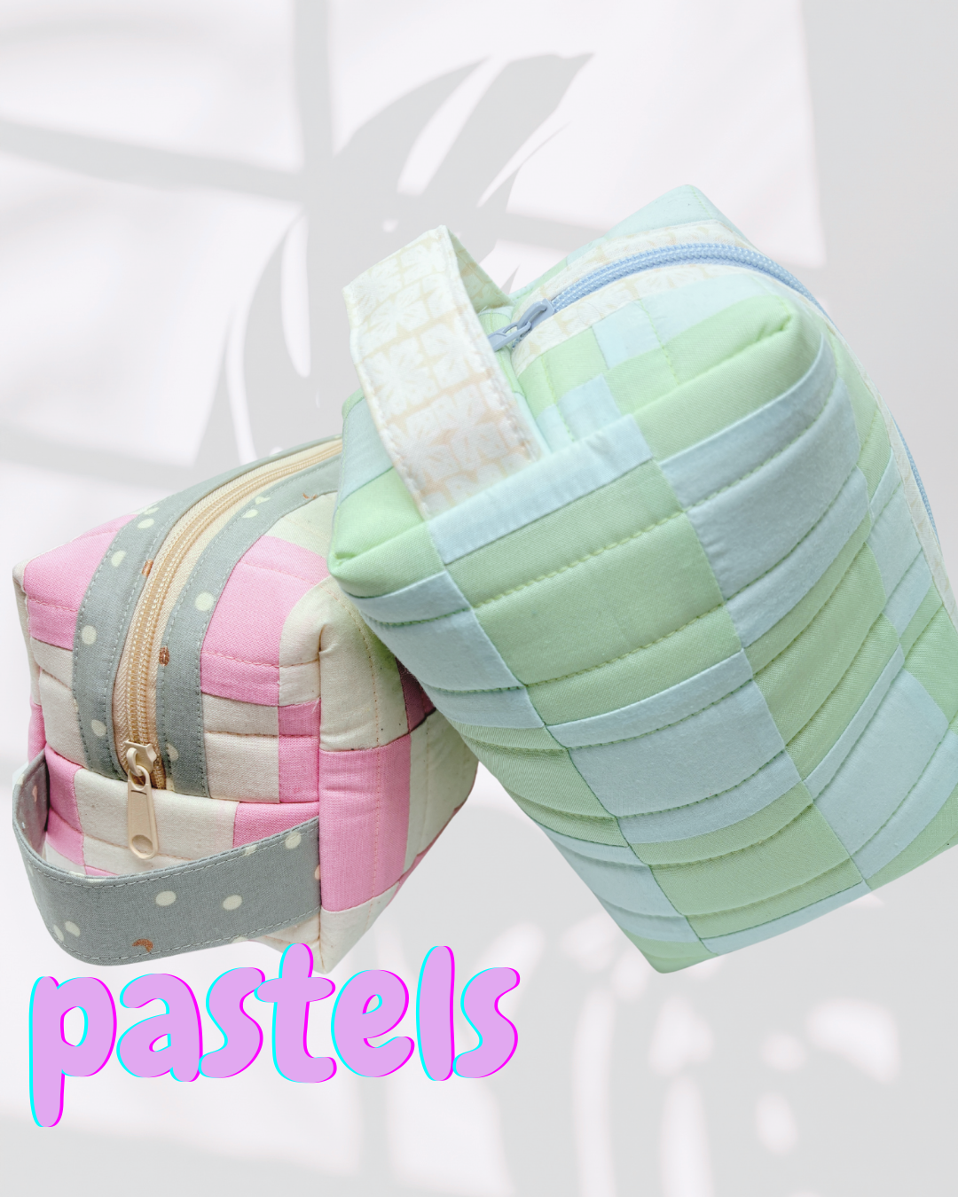 Zipped & Printed - Wholesale Toiletry Bag - Women's - Quilted Boxy Pouch (Cosmetics Pouch, Toiletry Bag, Dopp Kit)1