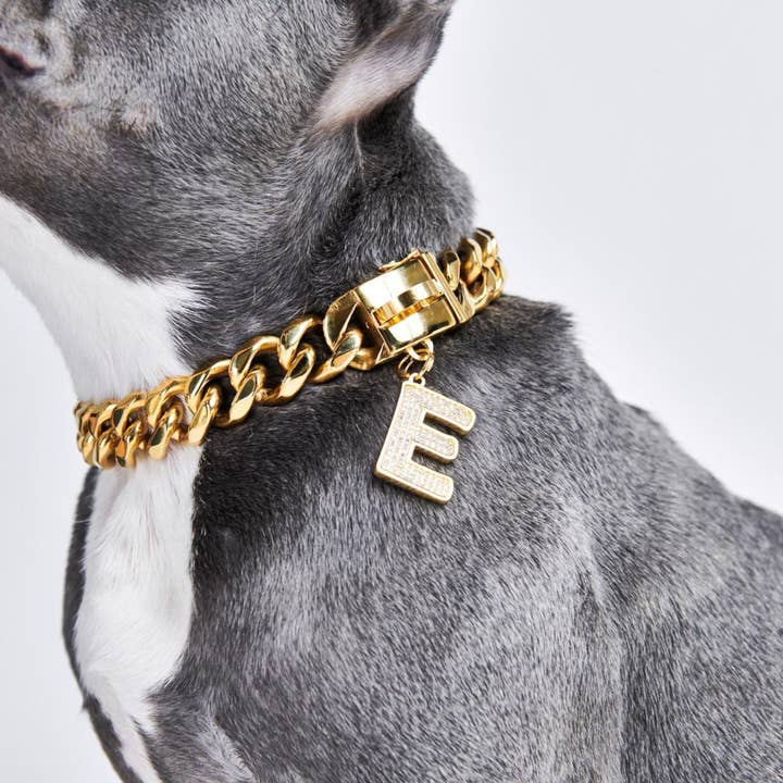 Spark Paws – Engroshandel Halsbånd - Hund – Smykkemærke med indledende bogstav - E