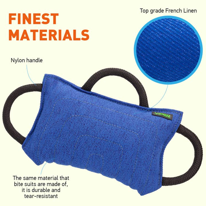 Dogline – wholesale Pet toy – Dog – Viper French Linen Classic Dog Bite Pillow1