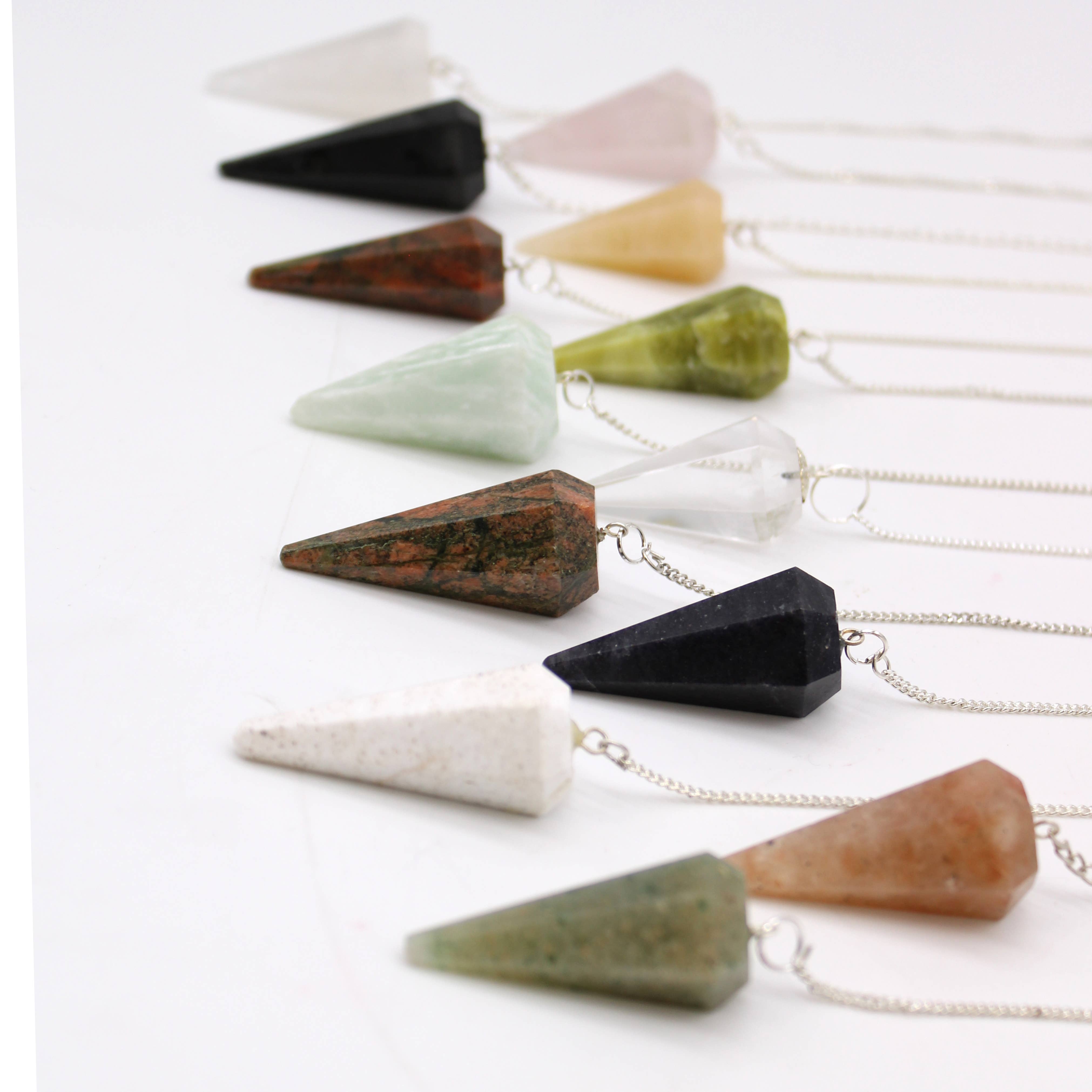 Ancient Wisdom – wholesale Spiritual stone/crystal – Magic Pendulum - Mixed Selection4