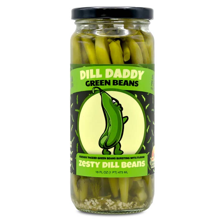 Zesty Dill Beans (16 oz) for wholesale by Dill Daddy Pickles
