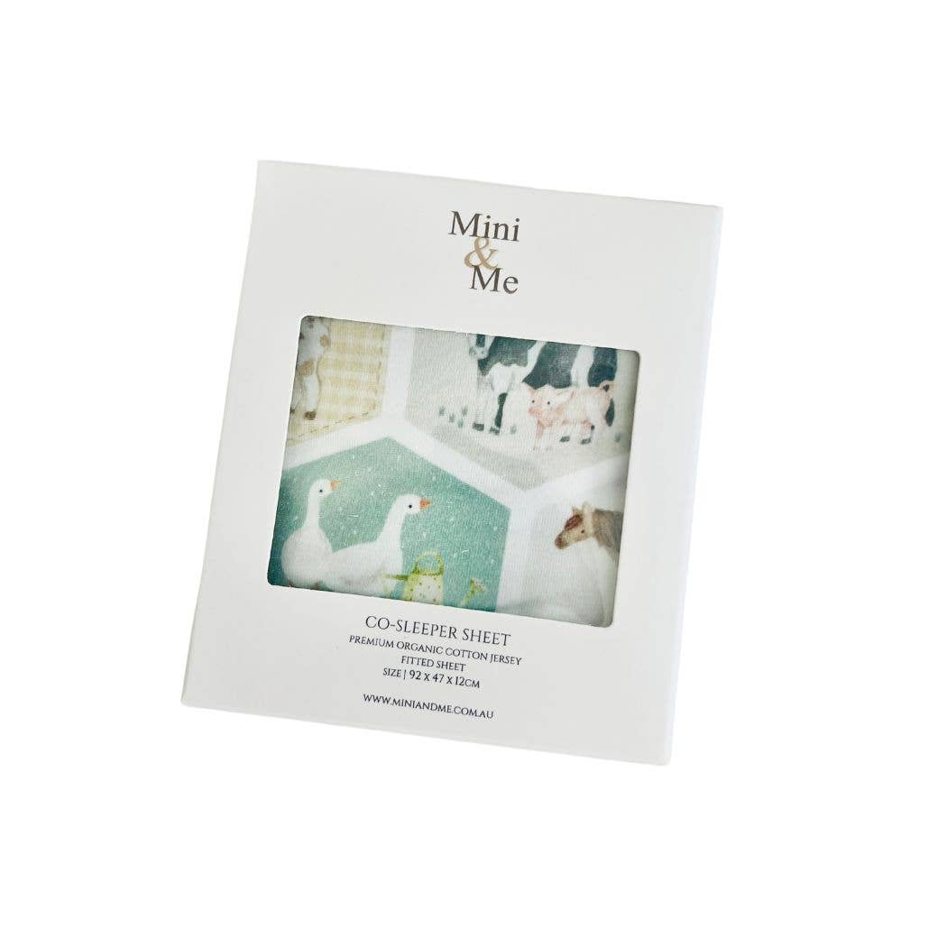 Cuddle Bug & Co - Wholesale Cot/Crib Sheets - Mini & Me Co-Sleeper Sheet Patchwork Farm1