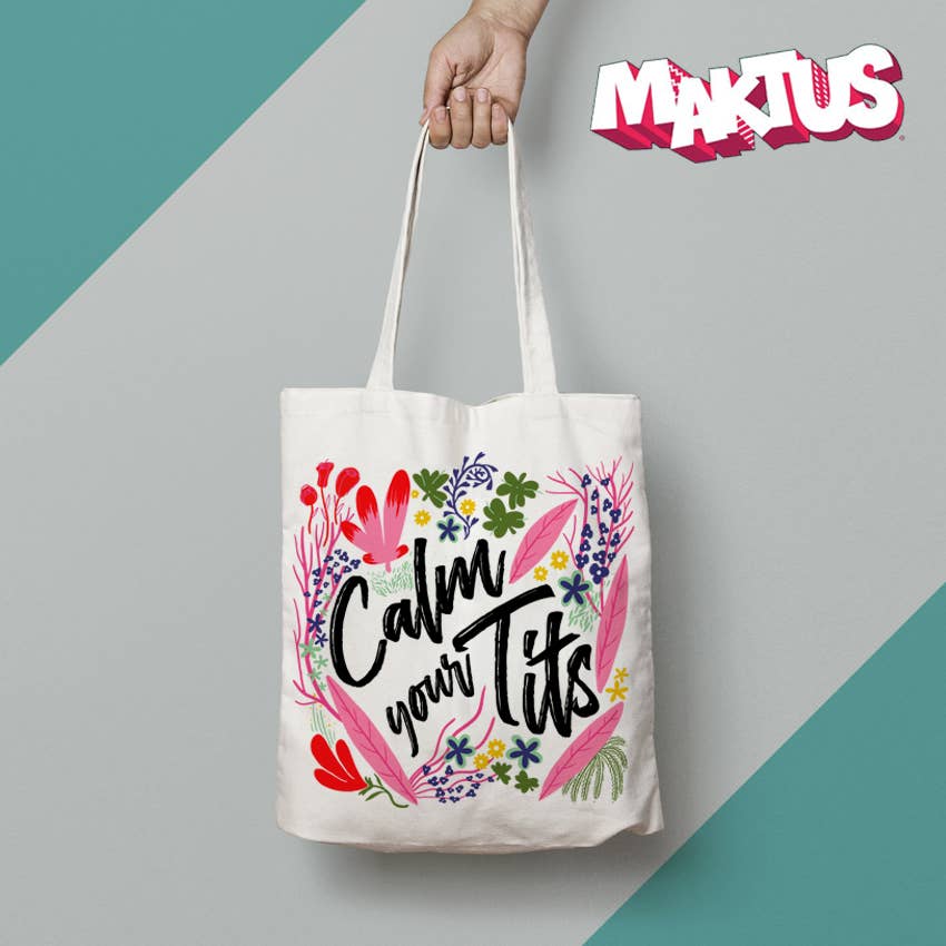 Maktus - Venta al por mayor Bolsa de asa- Mujer - ¡Calma tus tetas! Bolsa de mano
