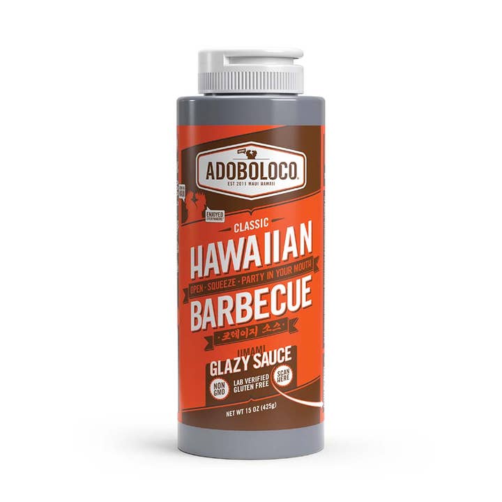 Adoboloco - Venta al por mayor Salsas barbacoa - Salsa barbacoa hawaiana clásica Adoboloco, condimento de 15 onzas