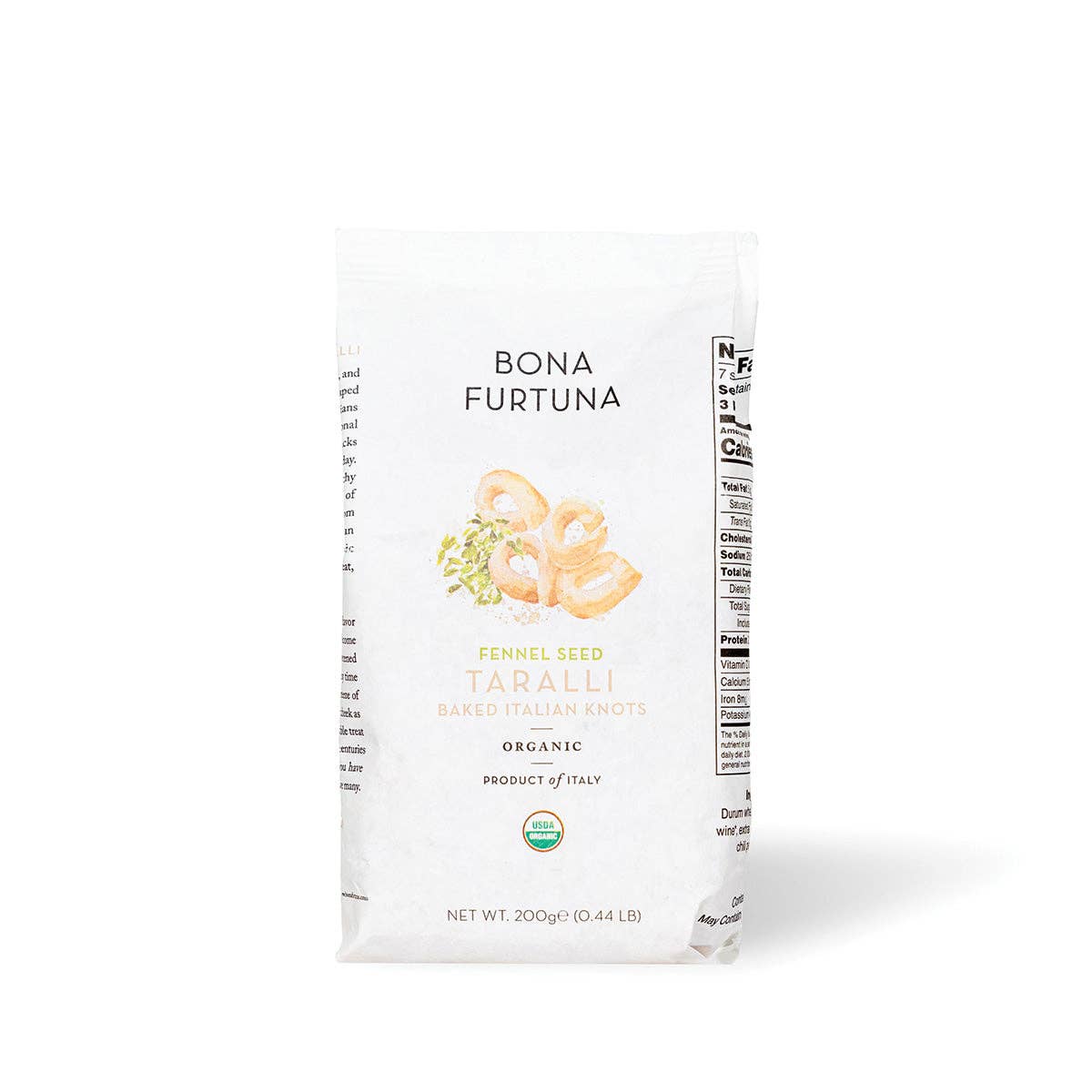 Bona Furtuna - Wholesale Crackers - Organic Fennel Taralli