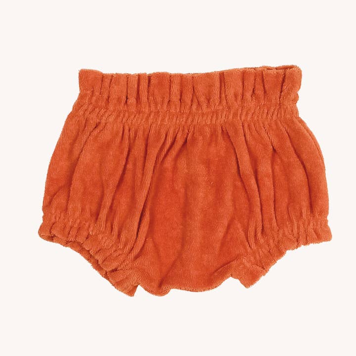Bloomer smocké - Orange Terry pour la vente par Charming Mary