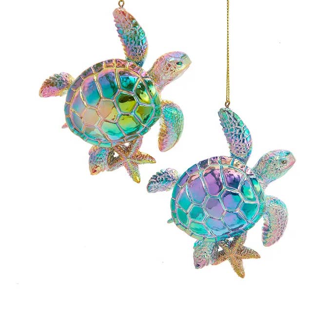 Kurt S. Adler, Inc. - Vente Objets de décoration - Tortue sous-marine électroplaquée 3,5" - 2 assorties0