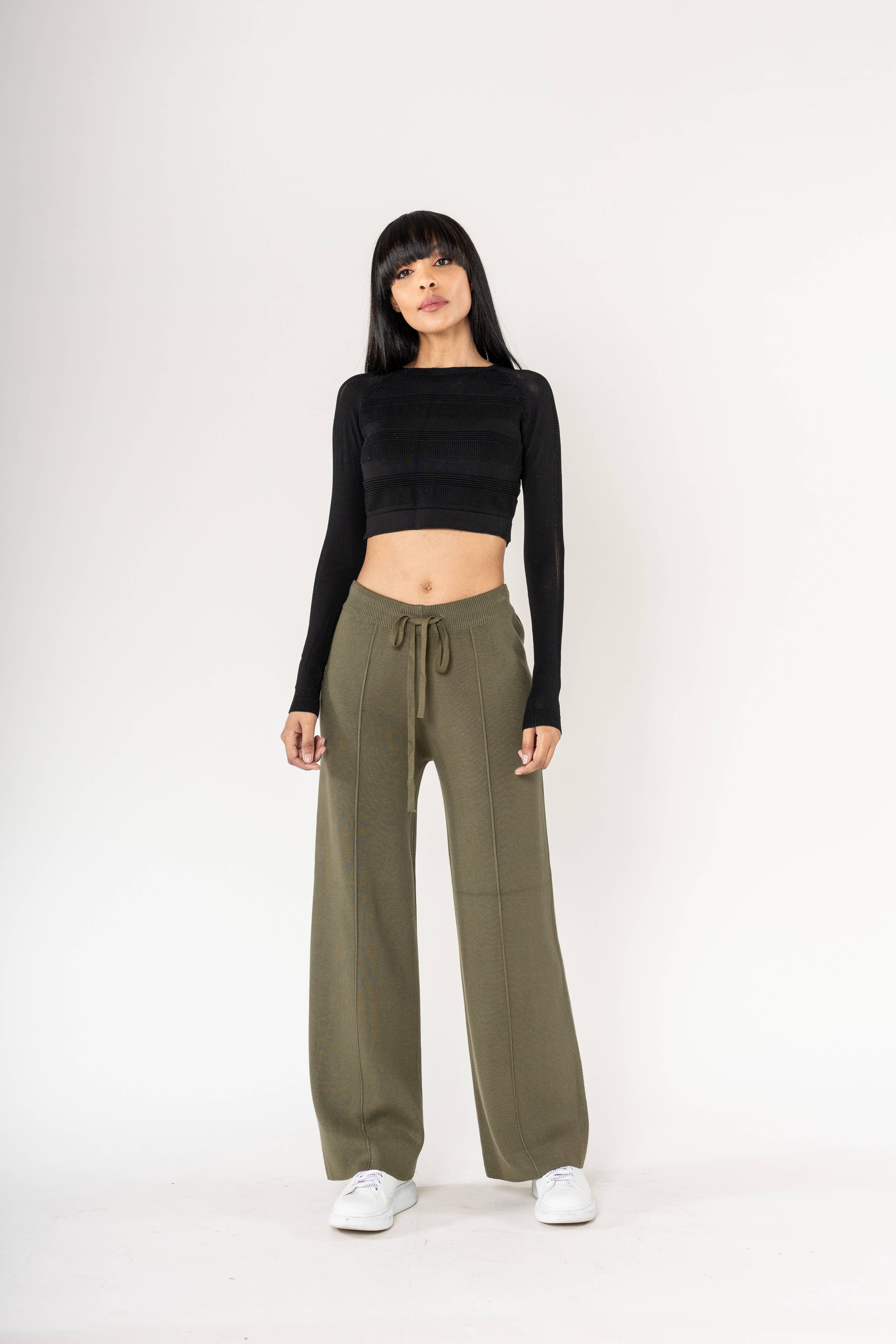 Nina Carter – Engroshandel Bukser - Dame – F025 Flared Cocooning Comfort-strikbukser22