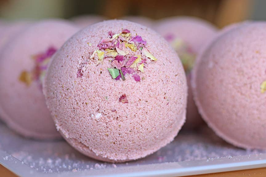 Red Cat Apothecary - Wholesale Bath Bomb/Fizz - Feel That Love Ritual Bath Bomb | Milk + Rose Luxury2
