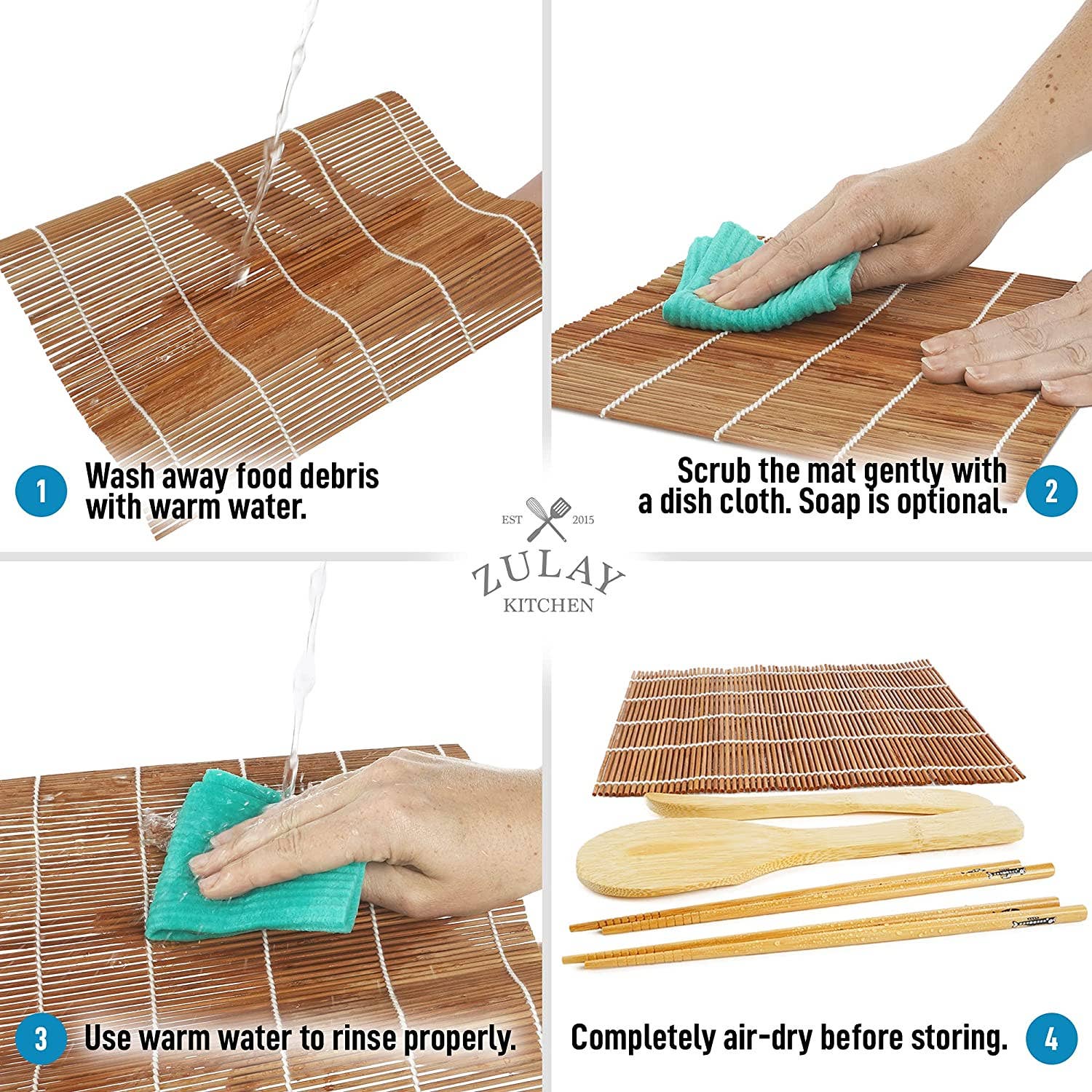 Zulay Kitchen – wholesale DIY Matkit – Sushisett för nybörjare – DIY-sushimakare från Zulay Kitchen6