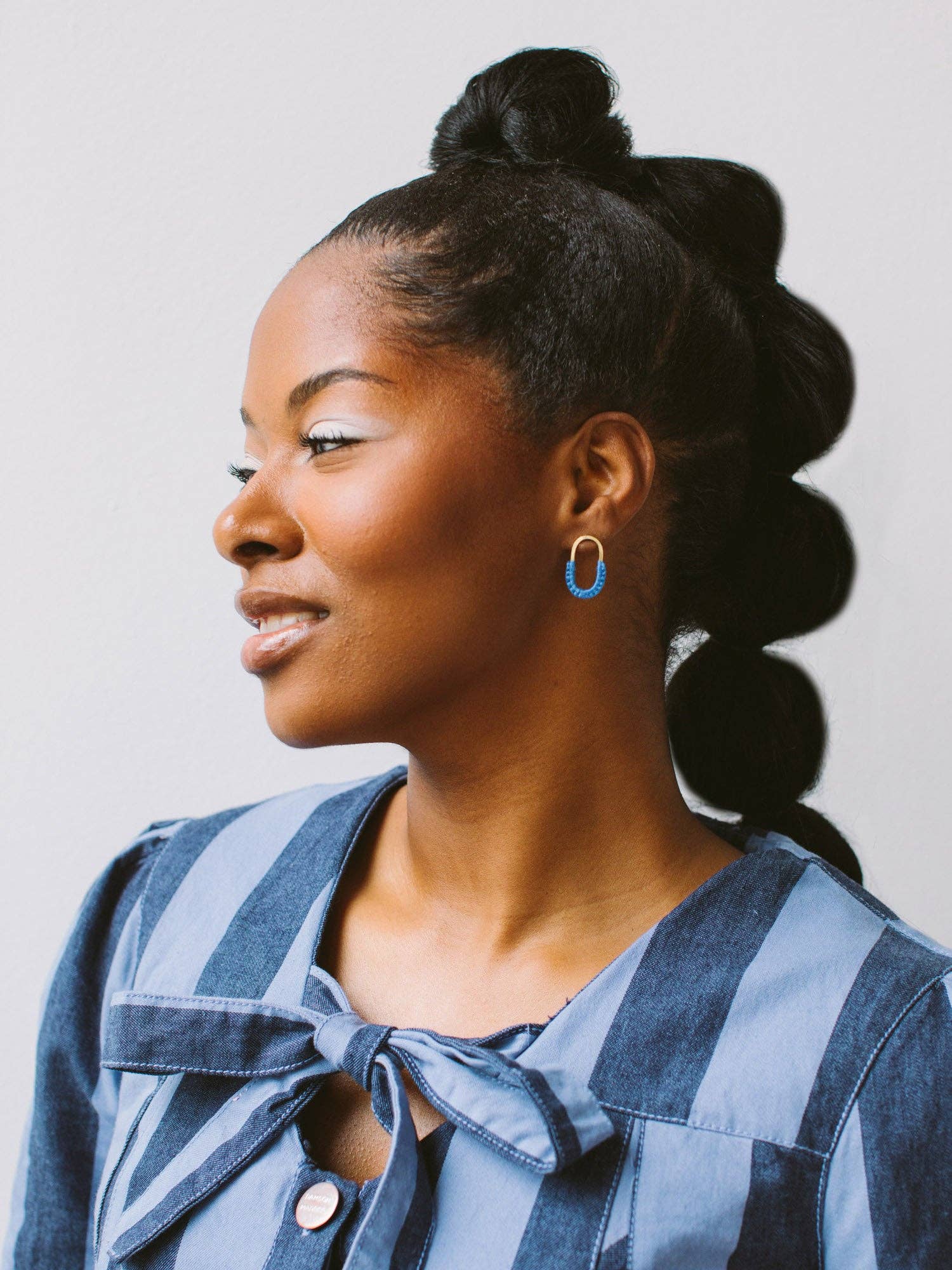 Twenty Two West - Wholesale Hoop Earrings - Mini Macramé Link Earrings5