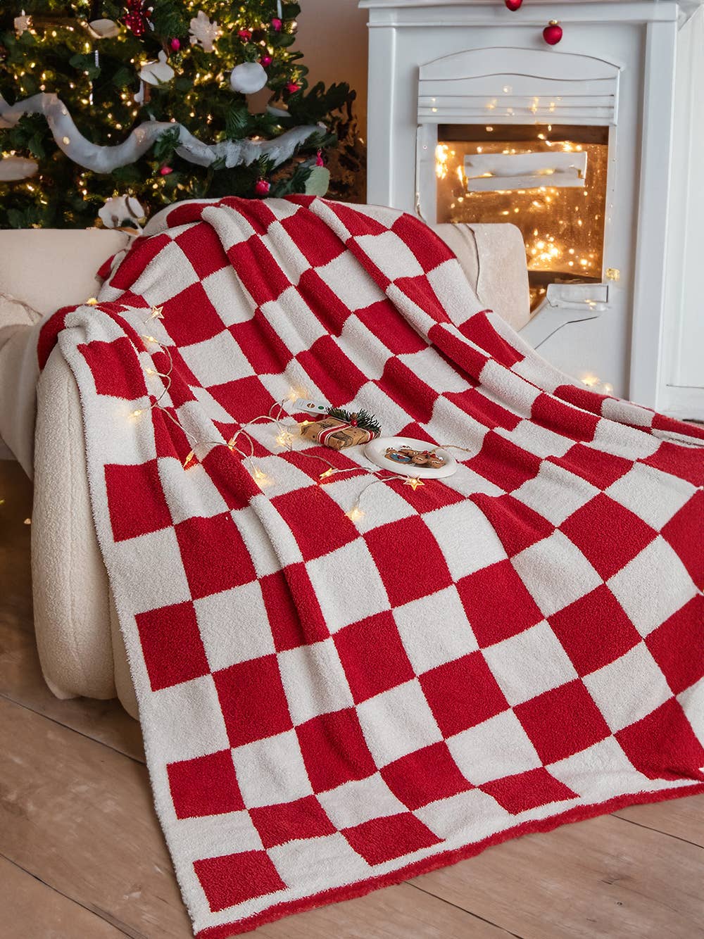 1 the Woman - Wholesale Throw Blanket - Plush Checkered Print Sofa Blanket 50*60inch10