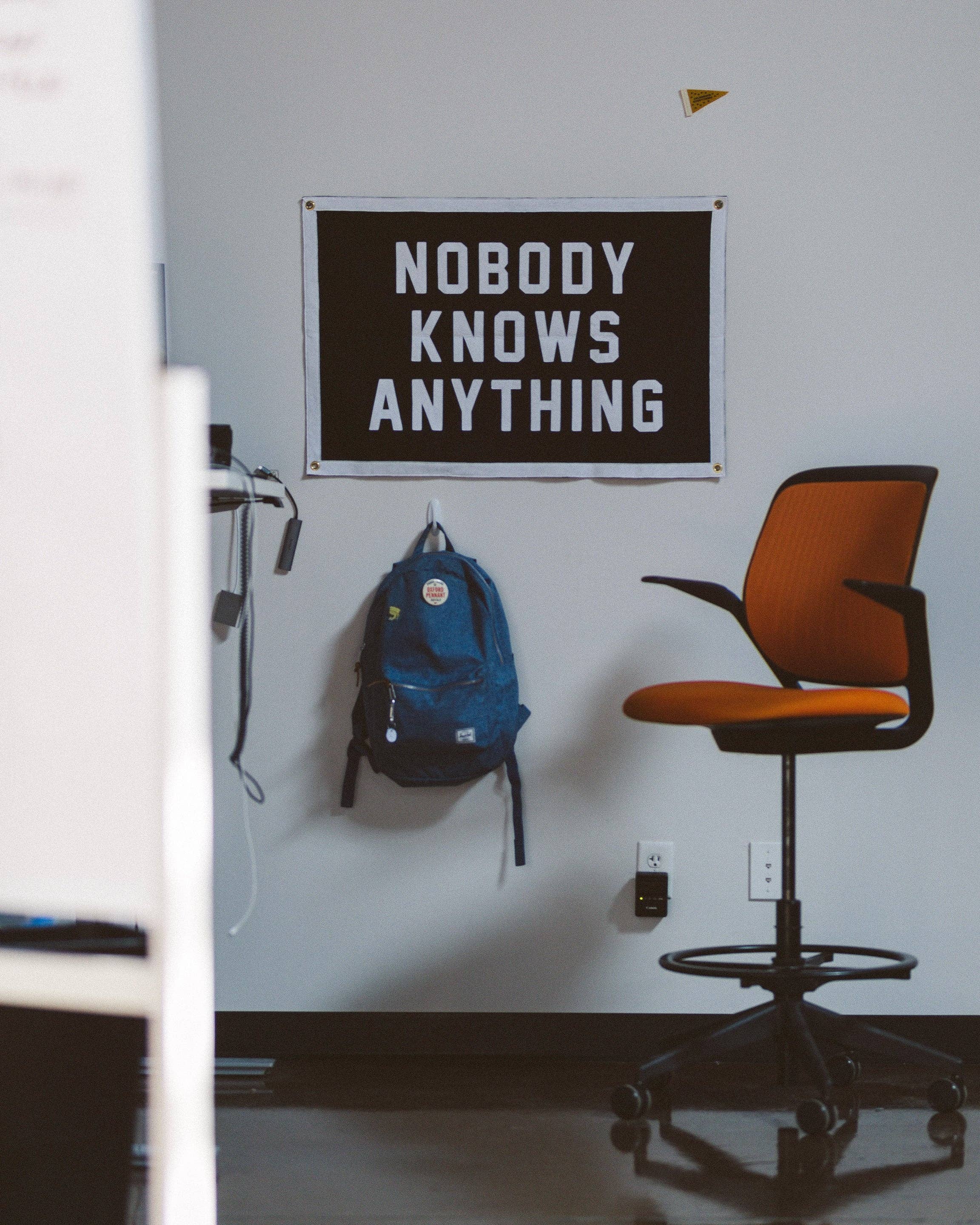 Oxford Pennant - Wholesale Flag - Nobody Knows Anything Camp Flag1