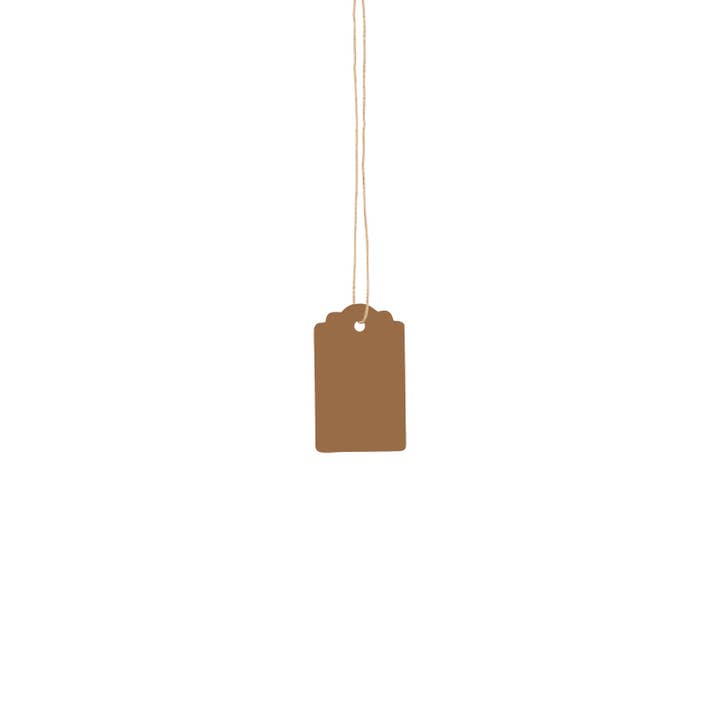 Store Supply Warehouse - Wholesale Gift Tag - Strung Scalloped Price Tags